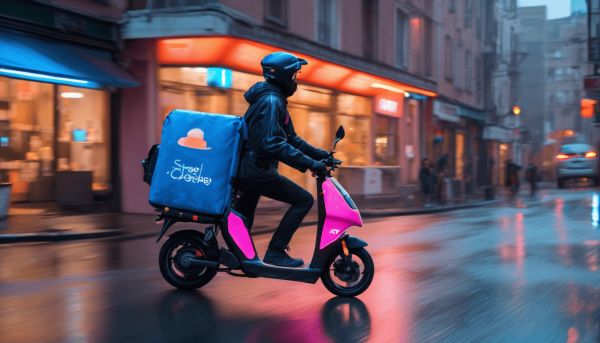 Quelle est la description de l’activité principale d’un livreur Uber Eats ?